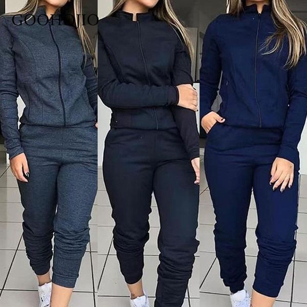 

spring and autumn casual two-piece suit women fashion sportswear for fashionable chic matching sets women's two piece pants, White