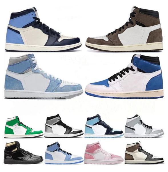 

jumpman silver 1 1s men shoes bordeaux banned shadow unc patent university blue light smoke grey 36-46