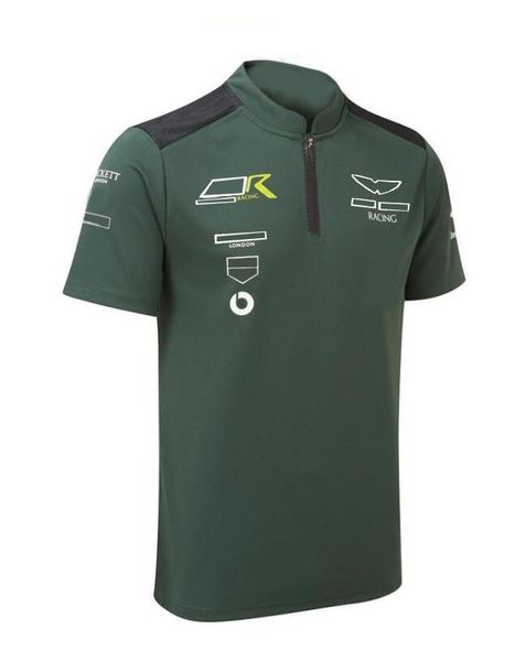 

2021f1 formula one team polo jersey polyester quick-drying racing lapel t-shirt same style customization