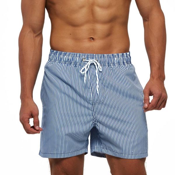

men's swimwear 3xl 4xl big size swimming shorts men board stripes quick dry boardshort beach swim trunks mens surf bath wear