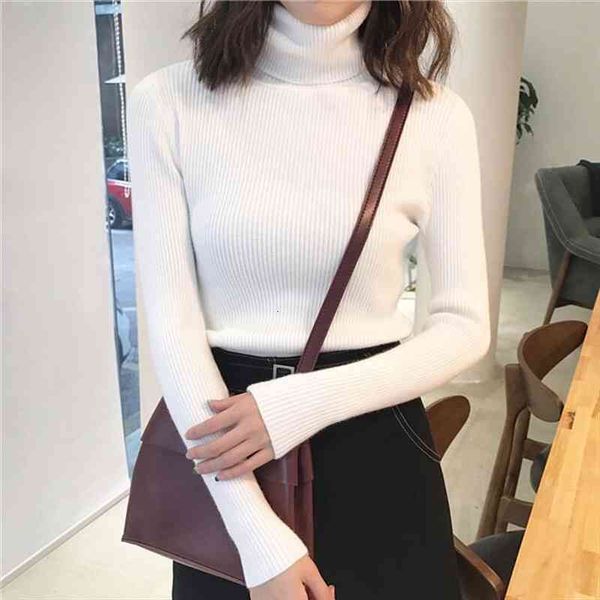 

women sweaters and pullovers autumn winter long sleeve fit slim pull femme hiver casual knitted sweater, White;black