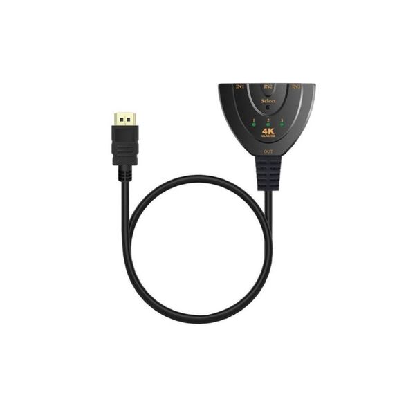 

portable 3 ports in and 1 out full hd 4k*2k 1080p switch 3d image display for multi media devicesportable audio cables & connectors