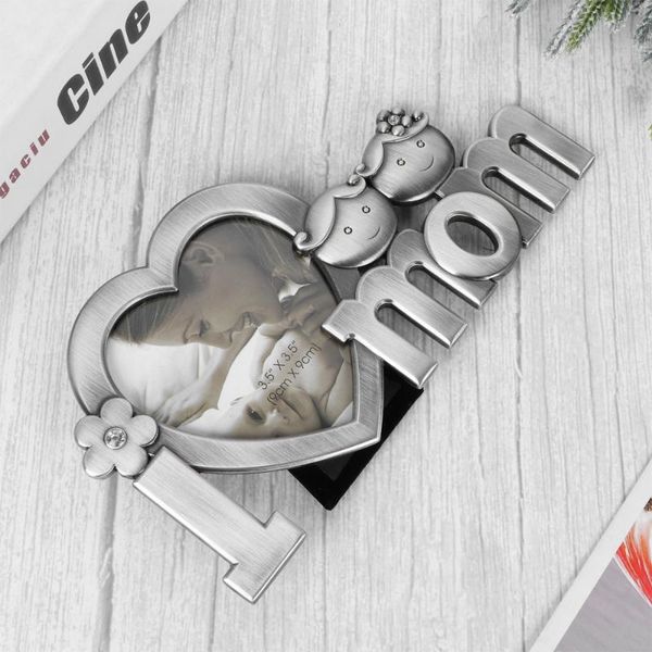 

frames i love mom metal picture po frame (silver)