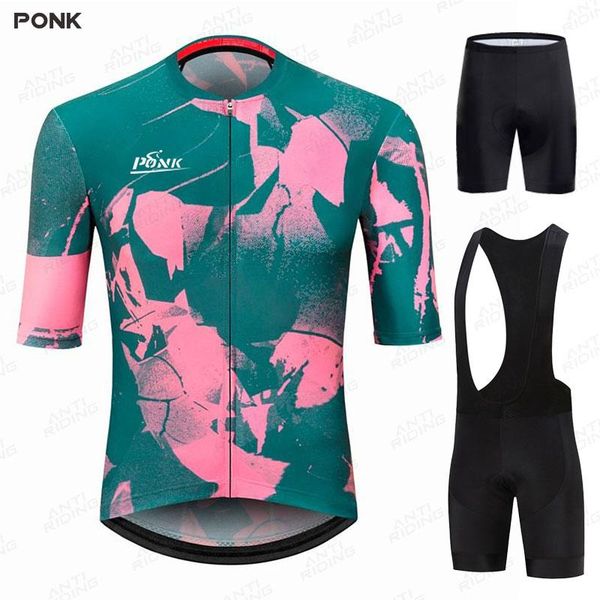 

racing sets 2021 pro team cycling jersey set men mountain bike clothing summer mtb bicycle wear clothes anti-uv triathlon, Black;blue