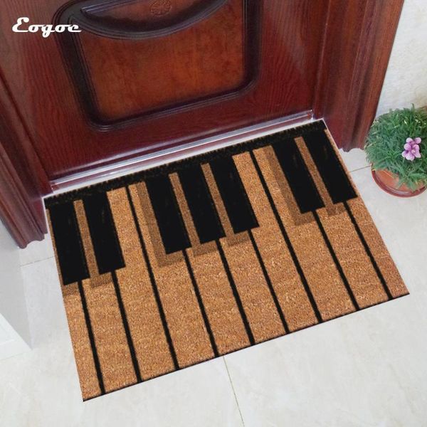 

carpets eogoe rubber floor mat doormat for entrance door outdoor rug home decor carpet anti slip funny piano keyboard style kitchen
