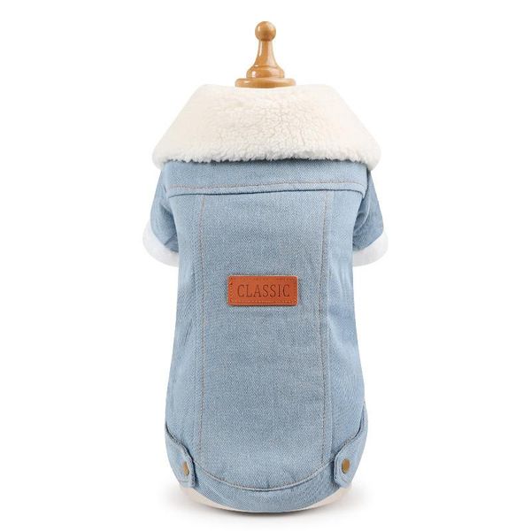 

dog apparel luxury winter jacket puppy clothes pet outfits denim coat jeans costume chihuahua poodle bichon clothing 35s1