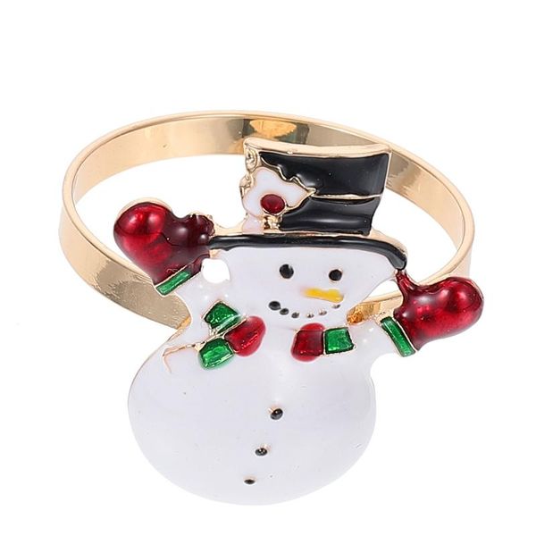 

napkin rings 4pcs christmas snowman shaped decorative buckles