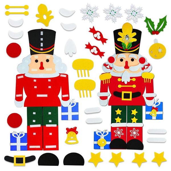 

christmas decorations nutcrackers felt nutcracker with 31 diy ornaments wall door hanging decor tree fo