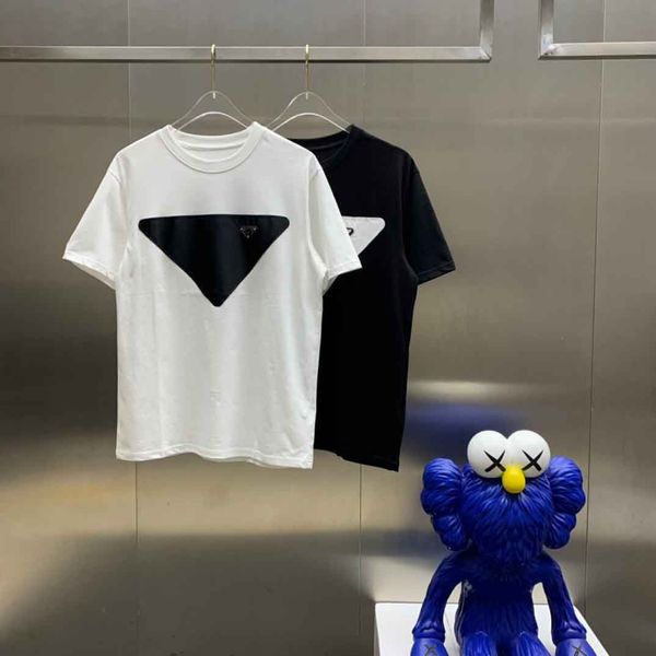 

2020ss spring and summer new high grade cotton printing short sleeve round neck panel t-shirt size: m--xl-xxl-xxxl color: black white 64q