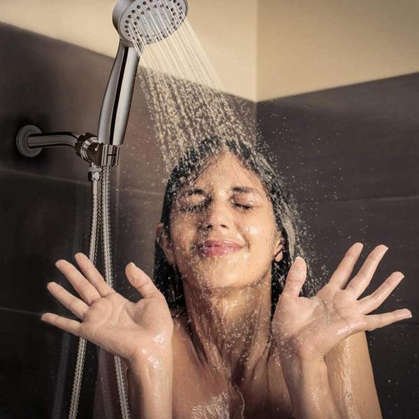 

bath accessory set plactis water saving handheld bathroom shower head supercharged abs anti drop showerheads nozzle