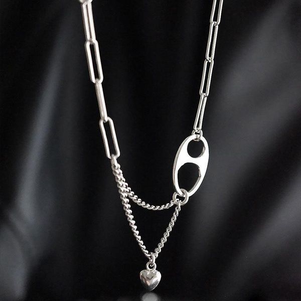 

miuoxion fashion retro pig nose necklace simple personality party jewelry for women feature namour charm gift all seasons pendant necklaces, Silver