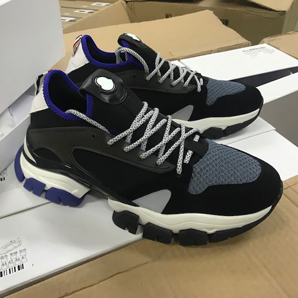 

Men's Blue&Black retro sneakers 3m thick-soled men's casual style sneakers mesh outdoor lace-up casual shoes Individual design, Color 2