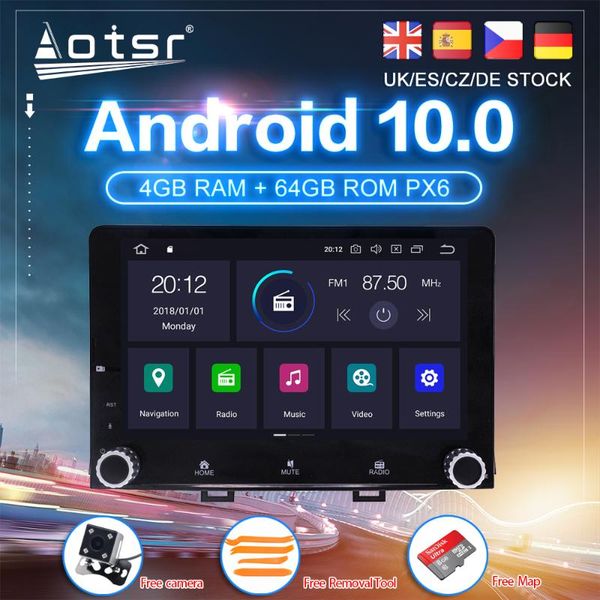 

android 10 for kia rio yb kx cross 2021 - car dvd px6 gps navigation carplay auto radio stereo video multimedia player 2din