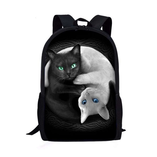 

designer schoolbagschool bags childrens 3d cat printed orthopedic backpack, boys and girls 16 inch schoolbagbag