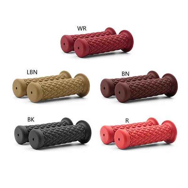 

universal 22mm motorbike rubber handle vintage handlebar hand grip bar end for motocross moto pit bike handlebars