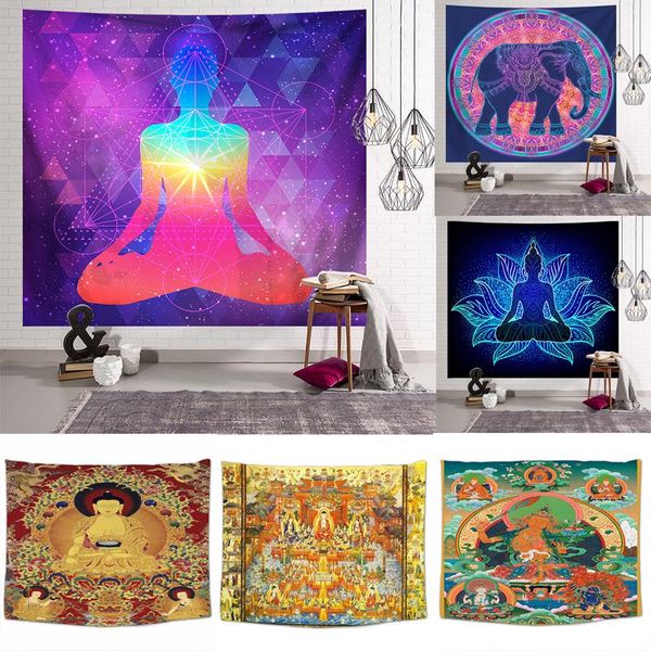 

tapestries india mandala tapestry wall hanging sun moon tarot buddha carpet cloth