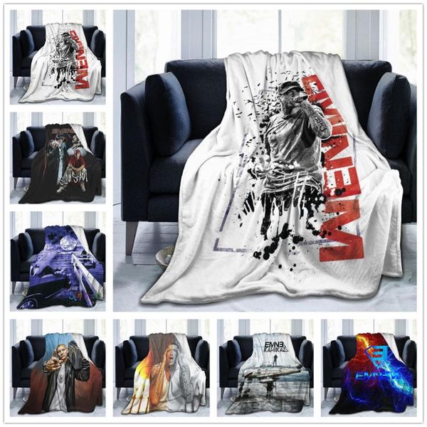 

blankets eminemes blanket flannel throw micro fleece cozy plush covers for bed car and home decoration