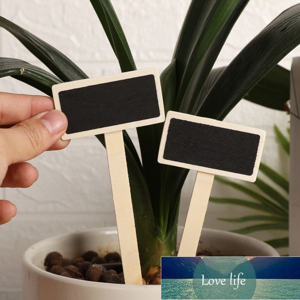 Mini Marcadores de Plantas de Lousa De Madeira Creative Blackboard Sinais Jardim Flores e Plantas Tags Jardim Decoração Ferramentas