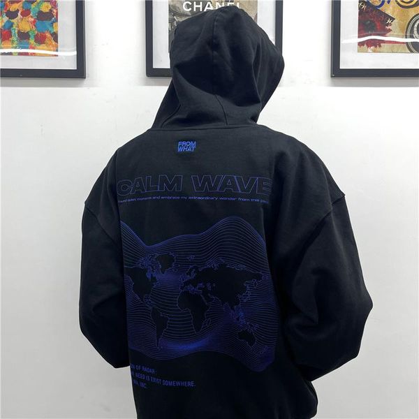 

men's hoodies & sweatshirts men women 1:1 embroidery pullover streetwear heavy fabric oversized paf archive faction hoodie, Black