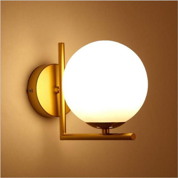 

wall lamps simple modern molecular spherical lamp gold wal sconse for bedside bedroom living room aisle corridor