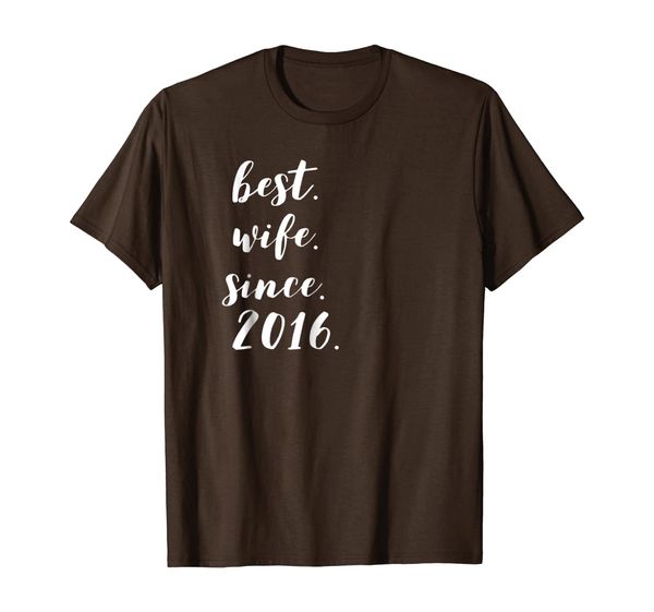 

2nd wedding anniversary gift her wife since 2016 shirt, White;black
