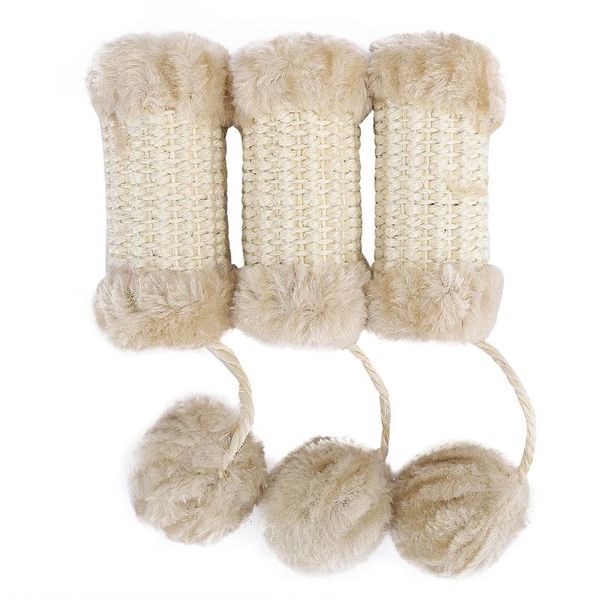 

cat toys 3 pcs scratcher sisal toy with plush ball pet grinder interactive training supplies