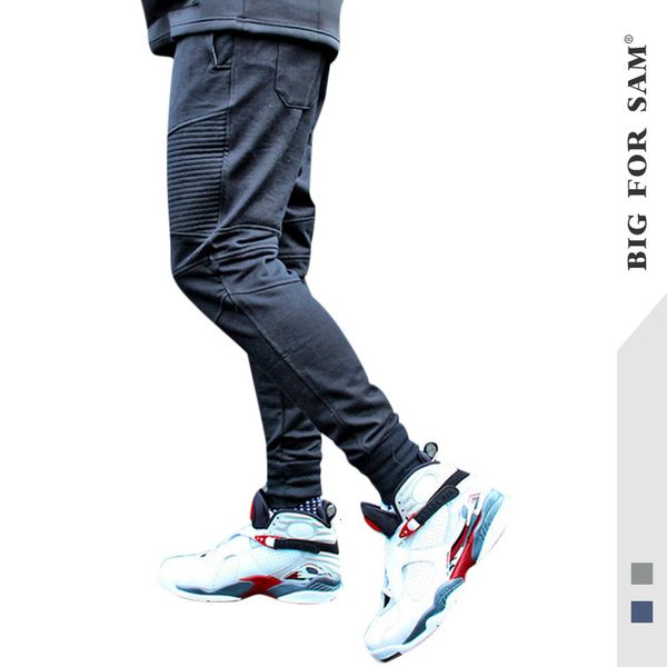 

pants trousers 2021 men's summer fashion brand splicing sports leggings sweater casual, Black