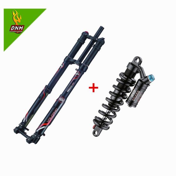 

bike forks dnm usd-8 disc brake air suspension electric bicycle downhill with durable rcp2s 220mm rear