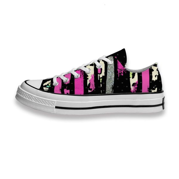 

custom printed sho cute pink sier white leopard stripe sneakers low mens womens skateboard sport footwear diy trainers canvas