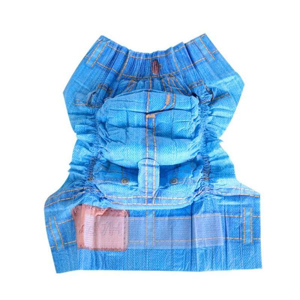 

dog apparel cool diapers female dogs physiological sanitary pants super soft absorbent powerful pet jeans