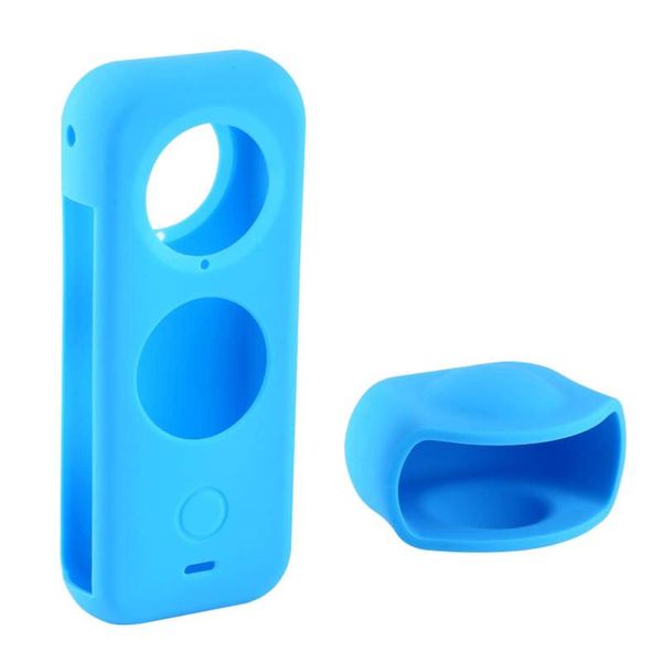 

full body dustproof silicone protective case with lens cover replacement for insta360 one x2 panoramic camera lighting & studio accessories