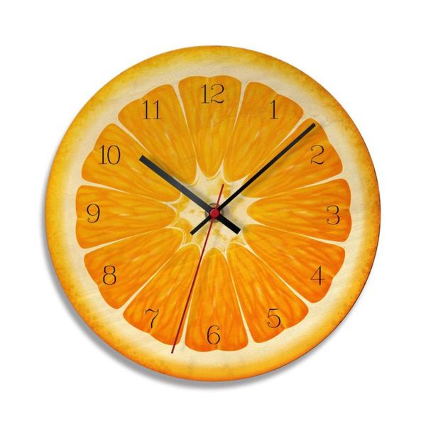 

wall clocks home decorative clock creative fruit modern kitchen silent scanning movement living room art timepieces