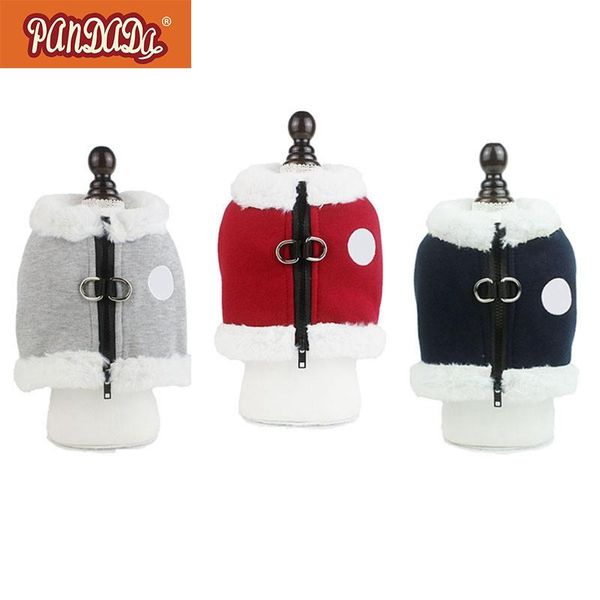 

dog collars & leashes pet vest autumn winter warm fleeced chest harness leash outdoor walking accessories clothes s-l