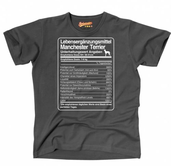 

t-shirt dose manchester terrier life supplements men dog, White;black