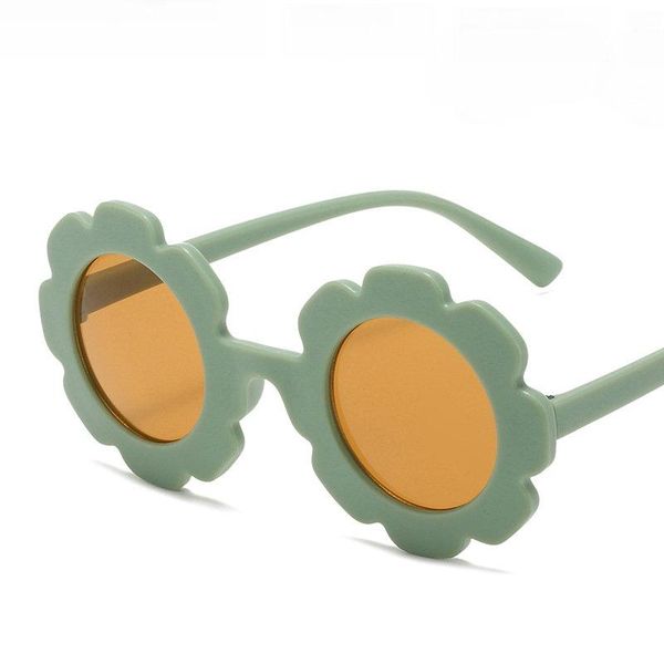 

sunglasses 2021 flower kids small round handmade diamond eyewear summer beach children party eyeglasses gafas, Blue