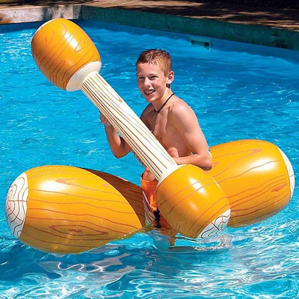 

life vest & buoy summer ring pool water sports outdoor beach inflatable swimming rings women men double beat swim log stick set float