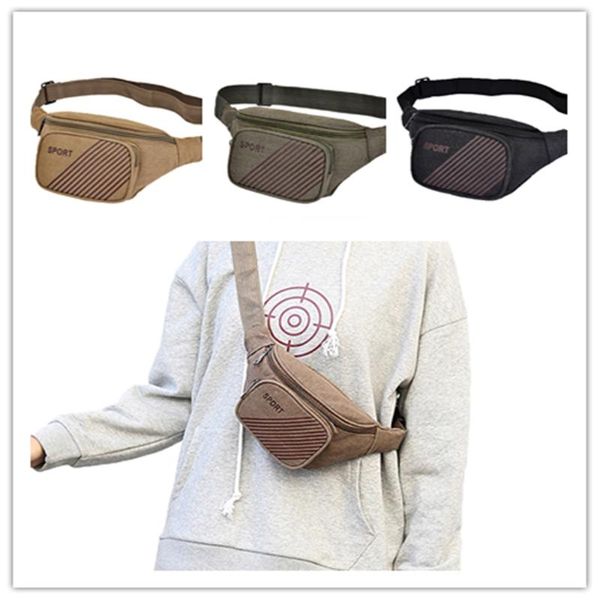 

waist bags fanny canvas pack water resistant multi-color large bag casual style hip bum for running/walking/hiking