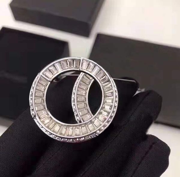 

Fashion pin brooches broche spilla for lady mens and women Party wedding lovers gift engagement jewelry for Bride With BOX LZ327 hot sell, Gray