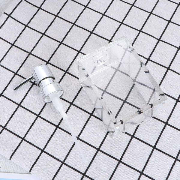 

storage bottles & jars empty acrylic hand sanitizer bottle liquid soap lotion shampoo subpackaging useful press pump for home (400ml)
