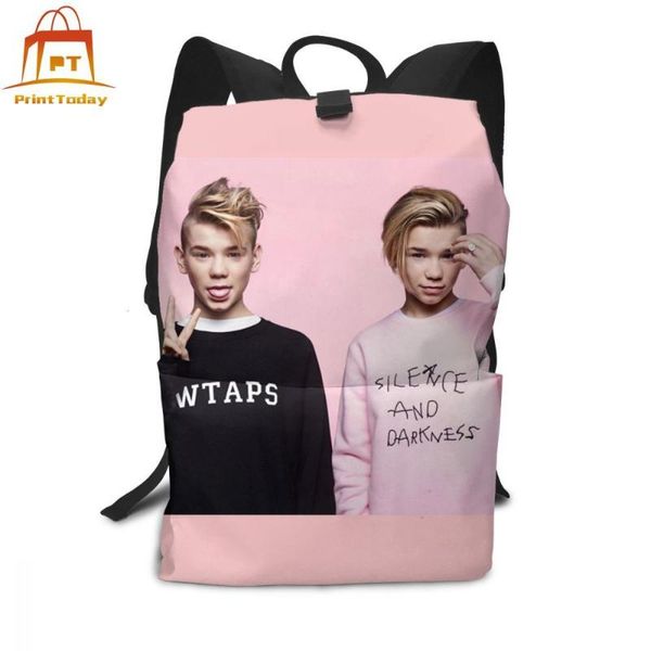 

backpack marcus and martinus stars backpacks trendy student bag school men - women pattern multi purpose bags