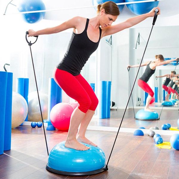 

yoga ball wave speed fitness hemisphere with hand explosion-proof balls