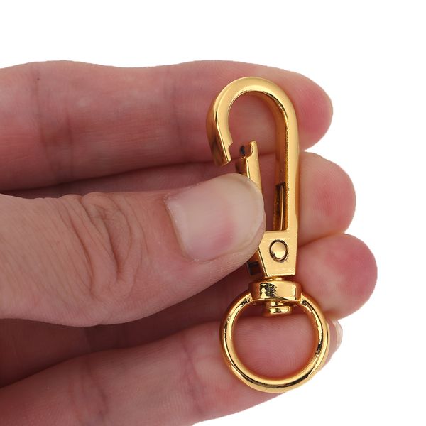 4 pcs Carabiner do anel do metal do vintage para sacos de bagagem Buckle de cão Sacola do gancho do gancho do gancho do gancho Acessórios da ferramenta de costura DIY