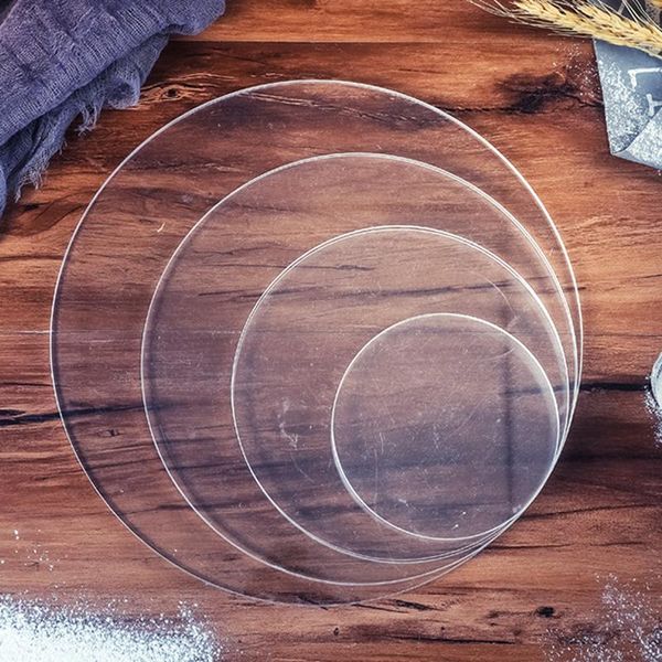 

baking & pastry tools 2pcs acrylic cake scraper smoother adjustable fondant spatulas edge cream decorating diy kitchen tool