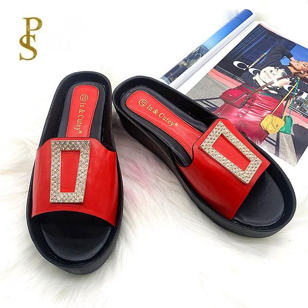 

slippers for women with wedges african style mother, Black