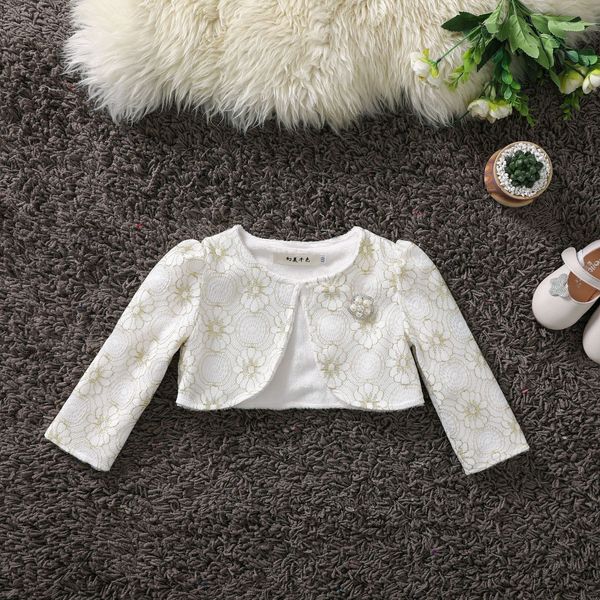 

baby girls lace jacket girls long sleeve short jacket for wedding dress christmas party beige kids girls clothes outerwear, Camo