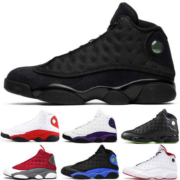 Wanderschuhe Basketballschuhe Herren Basketballschuhe 13s Hyper Royal Court Purple Red Flint Starfish 13 Damen Dark Powder Blue Black Cat Chicago Lucky