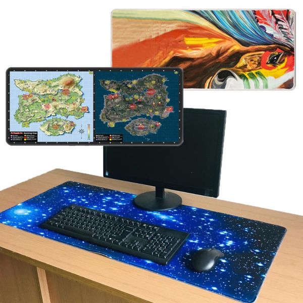 

mouse pads & wrist rests extra large gaming pad gamer computer big mat locking edge mousepad wireless keyboard desk anti-slip mousepads