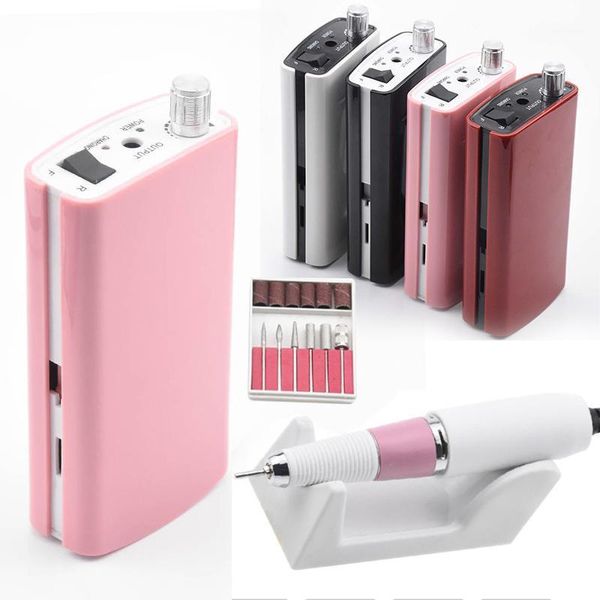 

professional manicure electric nail art machine with drill pen bit set portable drill1