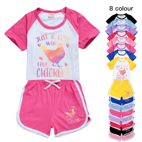 

summer kids cartoon 3d print suits toddler girls sets shorts 2pcs sports suit casual baby boys clothes #627 clothing, White