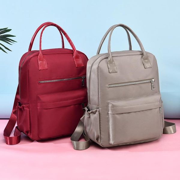 

backpack large-capacity men and women travel european student schoolbag tide street personality lightweight